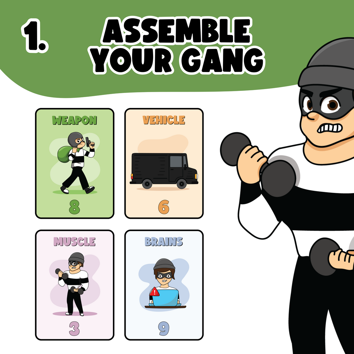 Bank Robbery heist card game, photo 5 of 7