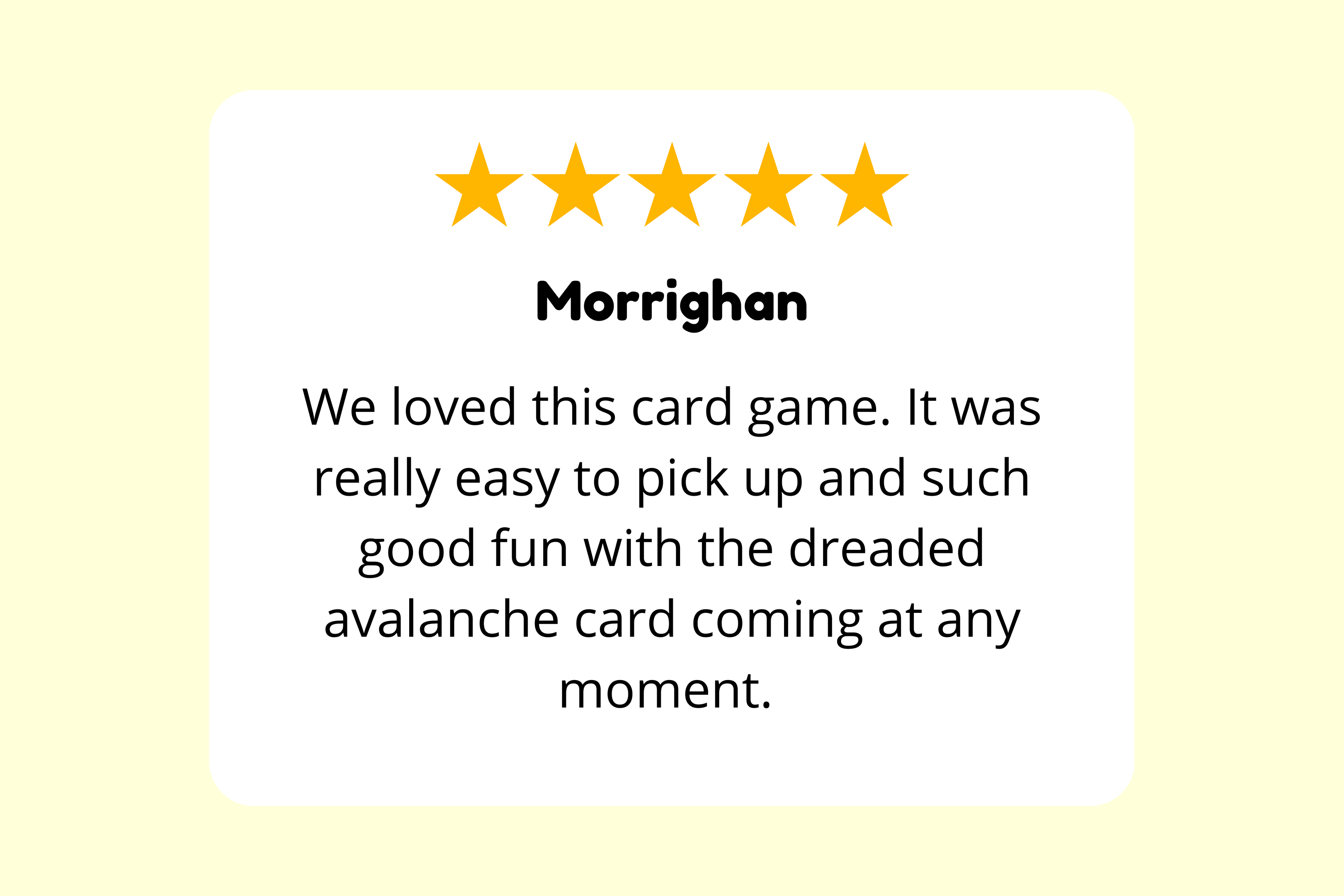 Avalanche Card Game Reviews